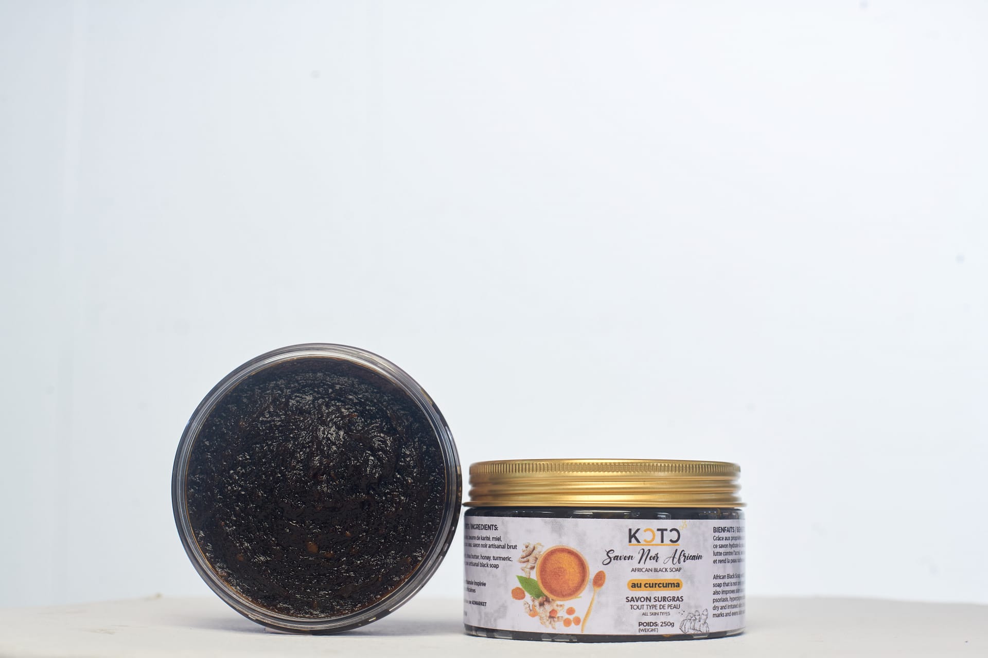 Kôtô savon noir miel, curcuma, carotte, karite 250g