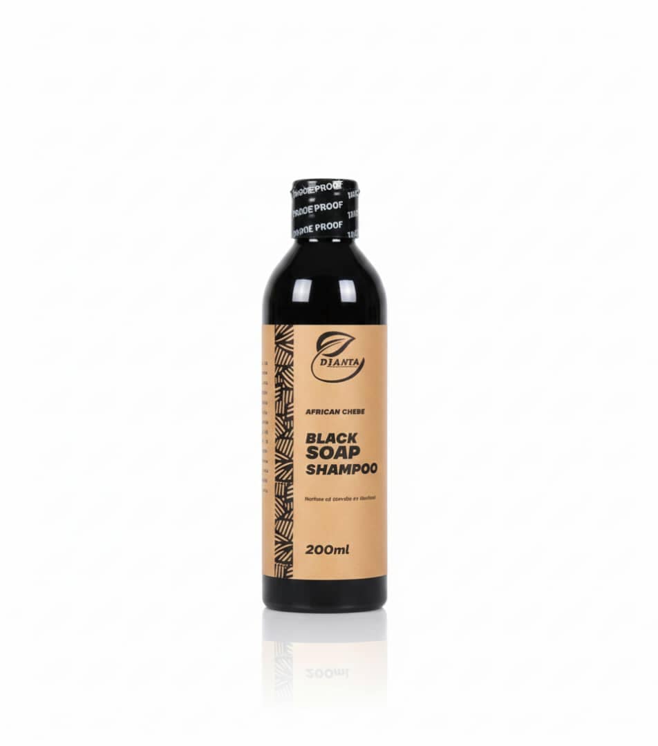 Black soap shampoo